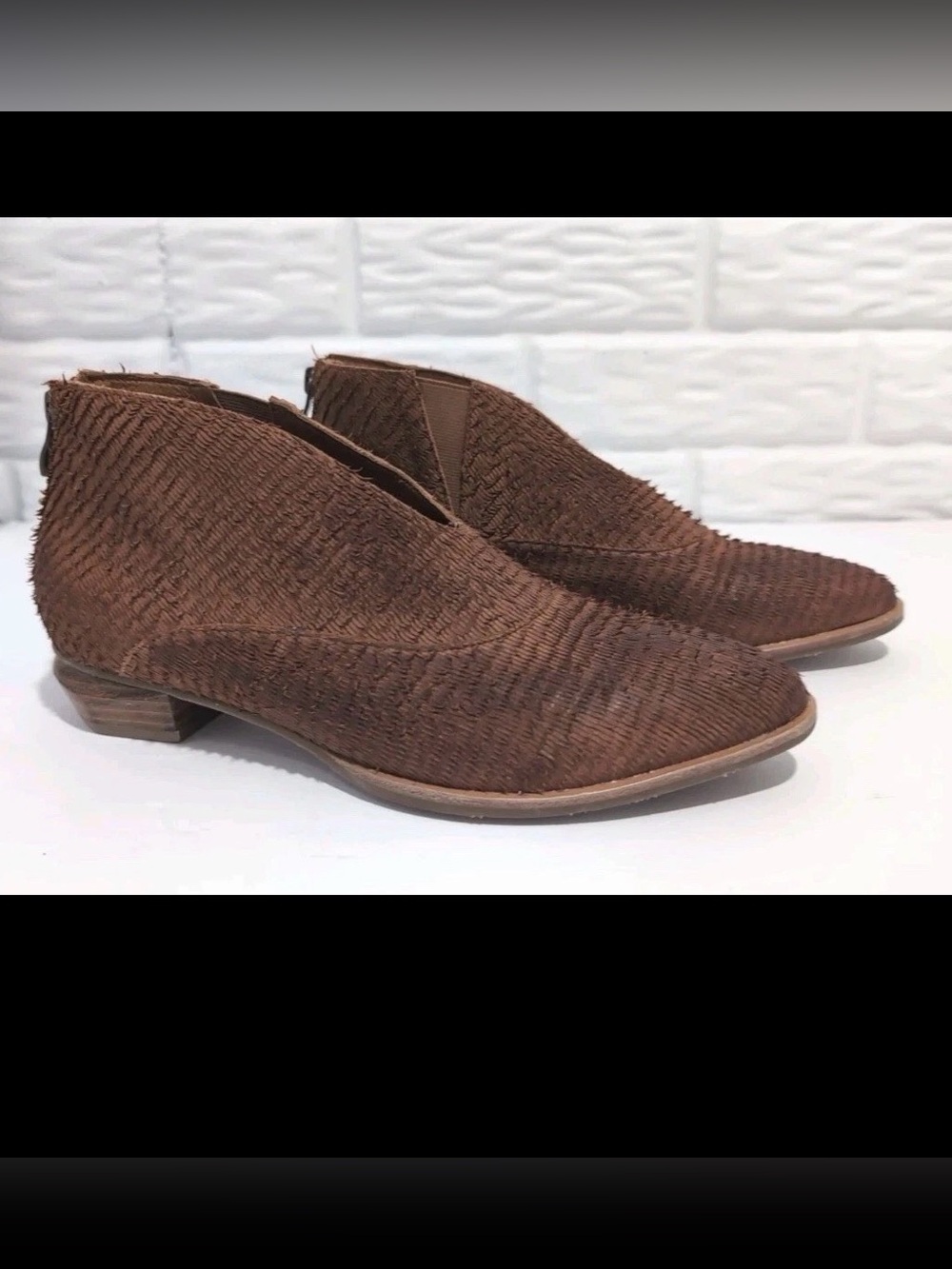 Antelope L23  Lena Ankle Boots Booties Tobacco Brown Leather Size 38 EU / 7 US